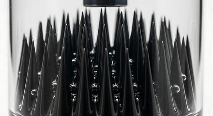 Innovative water purification technology in laboratory setting close-up image scientific environment focused view ai studio concept