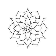 abstract flower vector illustration