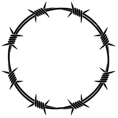barbed wire frame