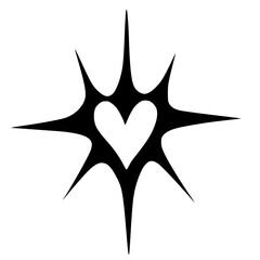 black and white stars