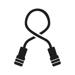 Vector silhouette of exercise bands