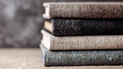Minimalist Horizontal Book Stack