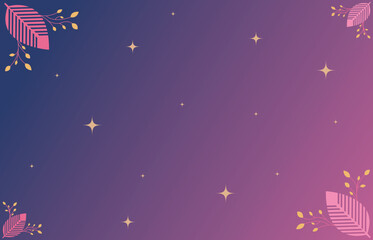 Naklejka premium Dark leafy and shiny gradient background