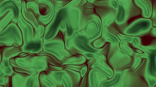 Abstracts Plastic, Abstract green and burgundy liquid flowing and morphing animation with seamless loop,  Video Stock royalty.