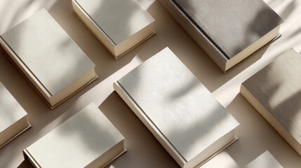 Diagonal Minimalist Book Flow