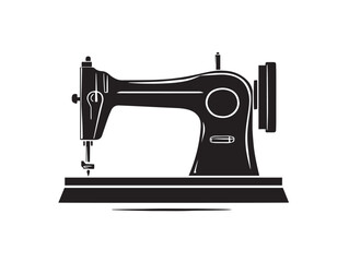 Sewing and tailoring silhouette icon vector illustration solid black symbol for alterations