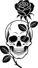 Fototapeta premium Skull In The Wall eps, Vector file eps,Laser, Cricut eps, Clipart eps, Plasma eps, Metal Art Skull Pattern Vecto