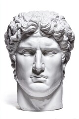 Classic White Marble Bust Of A Man