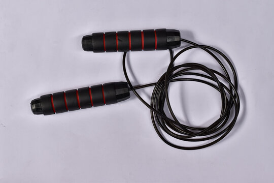 White background jump rope, jump rope sport
