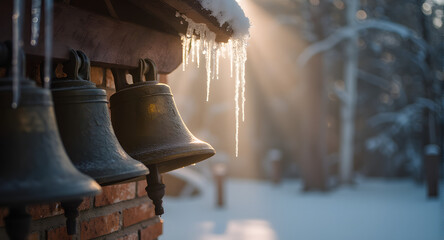 Winter Bells with Icicles