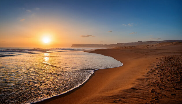 Marsa Matrouh Cleopatra Beach Sunrise Early Morning