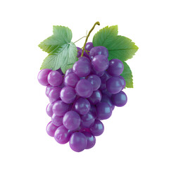 Fototapeta premium purple graves with leaf 3d style isolated on transparent background