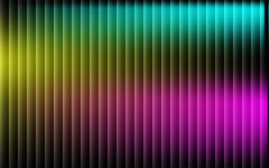 Fototapeta premium Neon Stripes: Captivating abstract composition featuring vertical lines bathed in radiant neon hues, this digital artwork exudes modern energy and visual dynamism.