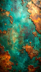 Textured copper-toned surface