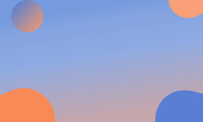 Gradient Abstract Background with Floating Circles