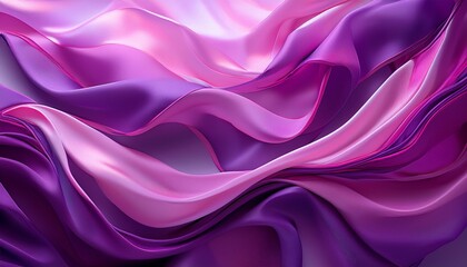 Obraz premium abstract purple pink silk background generative ai