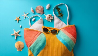 colorful beachwear minimal