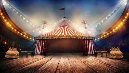 vintage circus podium