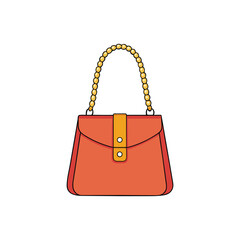 handbag isolated on white background