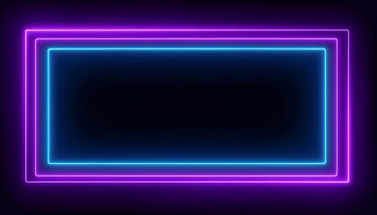 abstract glowing neon rectangle border frame neon glowing abstract rectangle border frame pattern animation
