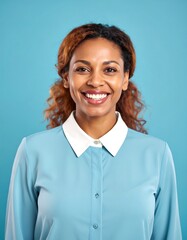 Woman smiles confidently