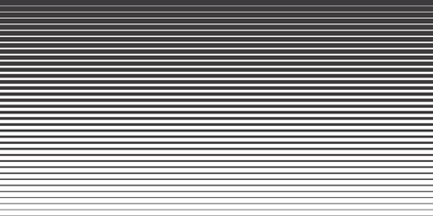 Obraz premium Seamless Halftone Horizontal Line Gradient Texture Vector Background - Abstract Modern Fading Gray Striped Pattern Design Element, Graphic Art Wallpaper