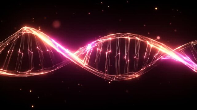 Abstract double helix animation