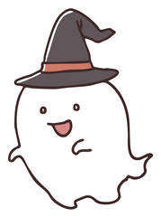 ハロウィンのお化け_カラー
