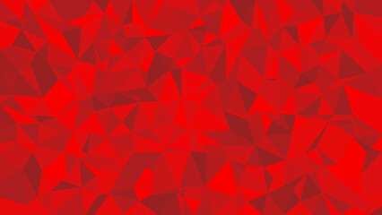Vibrant red mosaic of angular triangles creates a dynamic, contemporary backdrop suitable for...
