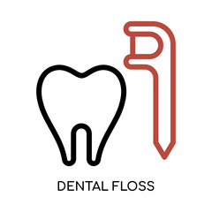 Obraz premium Dental Floss Icon