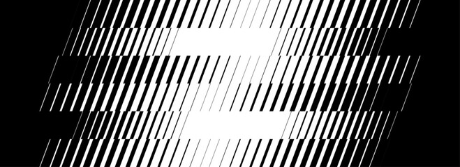 Diagonal line pattern, modern black and white abstract gradient striped background vector illustration.