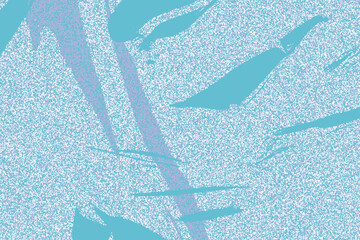 Abstract ice blue pastel grain texture, grungy noise vector background.