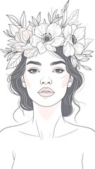 Woman with floral crown (3)