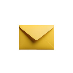 Yellow Envelope on Black Background