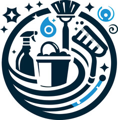 Cleaning logo vector template