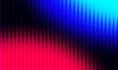Abstract fractal glass background with blue red gradient. Glowing wallpaper with noise and grainy texture.