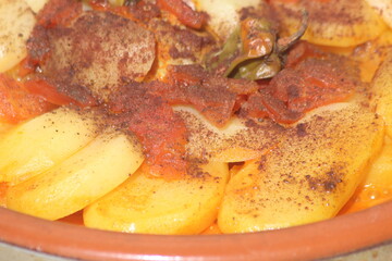 Tajine Close up, Traditional Moroccan Food