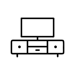 This vector illustration displays various electronic screens like a TV set, computer, laptop, monitor, tablet, and mobile phone