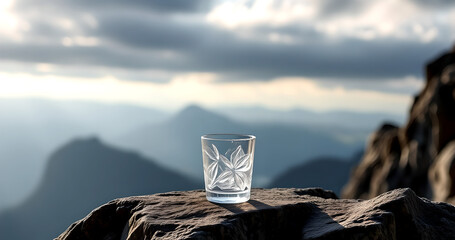 woman in the mountains