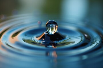 Reflections of an Online Video Conference Meeting Captured in a Water Droplet
