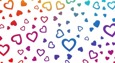  Rainbow Hearts Pattern