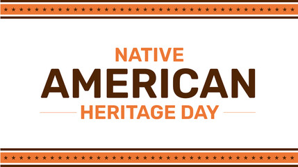 Native American heritage Day design template. It's good for Native American Day celebration, greeting, banner