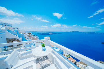 Obraz premium ギリシャのサントリーニ島の美しい風景