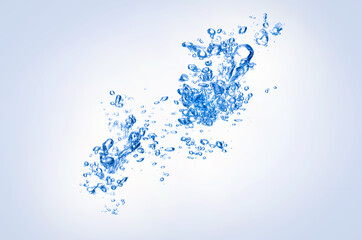 air bubbles in the water