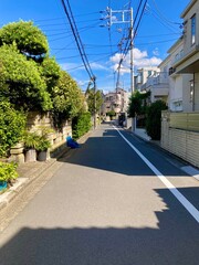 Naklejka premium 住宅街の風景 市川市真間１丁目付近