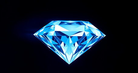 diamond on black background