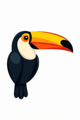 Naklejka premium A stylized illustration depicts a dolphin leaping from ocean waves, showcasing its graceful form.