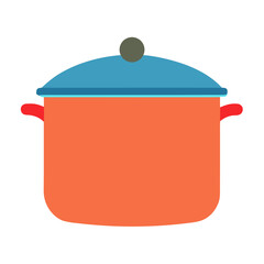 cooking pot isolated on white