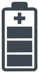 Obraz premium Full battery power charge level indicator icon