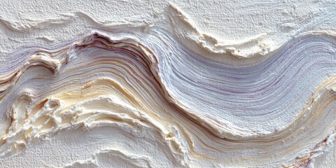 Stunning textured abstract art with delicate pastel lines evokes serene natural landscapes and organic forms, perfect for sophisticated interiors